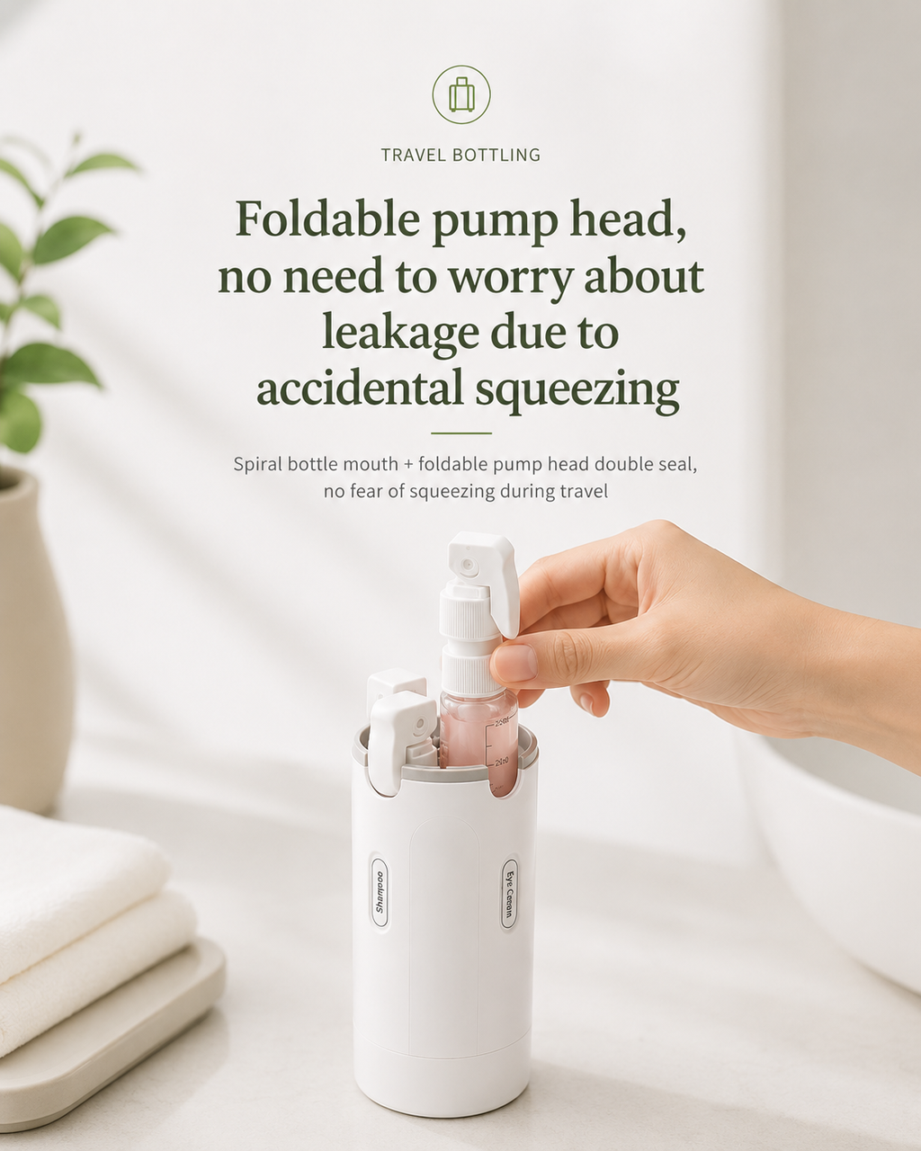 4-in-1 Travel Dispenser — Pack Smarter, Travel Lighter